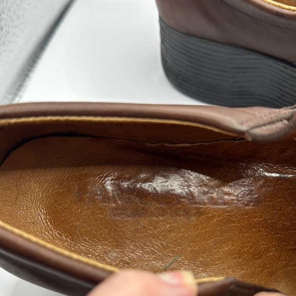 Famolare Brown Leather Mary Jane Wedge Shoes Earth Brown Size 10 - Picture 3 of 14